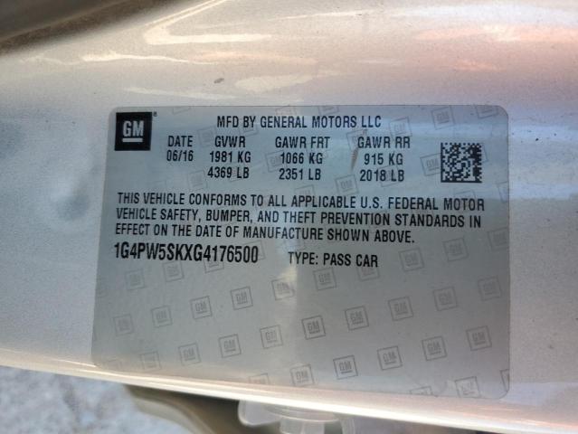 1G4PW5SKXG4176500 Buick Verano Sport Touring