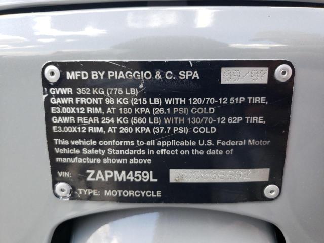 2008 VESPA GTS 250 ZAPM459LX85006692