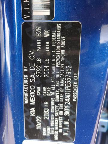 3KPF24AD1PE557952 KIA FORTE LX
