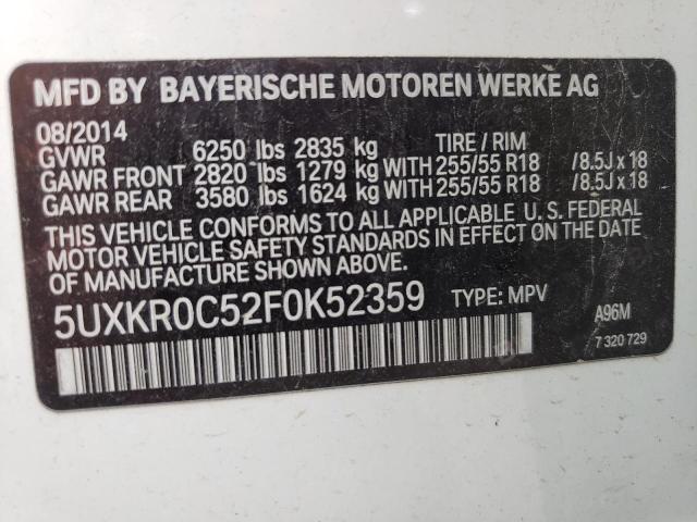 5UXKR0C52F0K52359 2015 BMW X5, photo no. 12