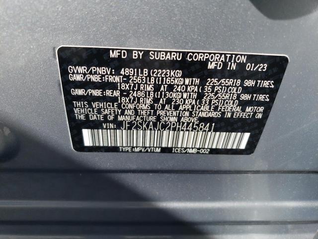 2023 SUBARU FORESTER S - JF2SKAJC2PH445841