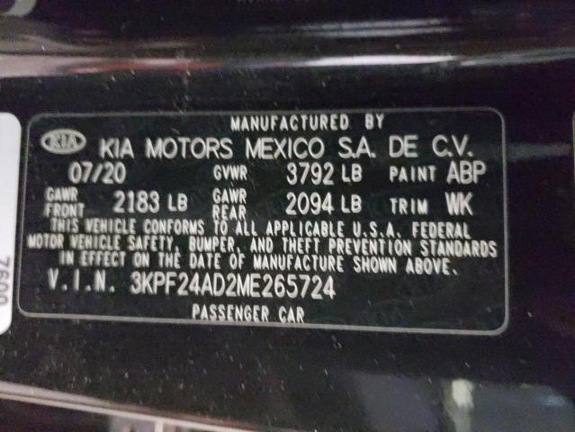 3KPF24AD2ME265724 Kia Forte FE 13