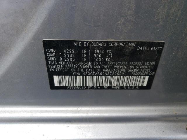 4S3GTAB62N3722699 Subaru Impreza  12