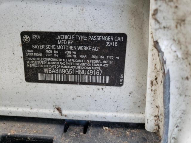 2017 BMW 330 I - WBA8B9G51HNU49167