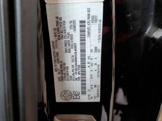 1FMCU9G99HUE40907 Ford ESCAPE SE