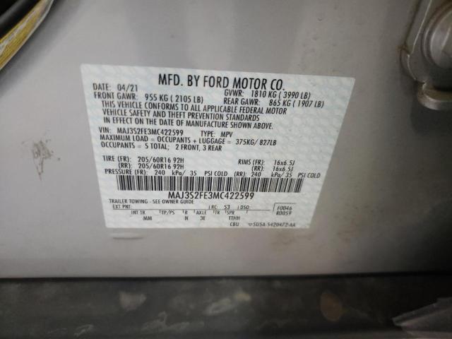 MAJ3S2FE3MC422599 Ford ECOSPORT S