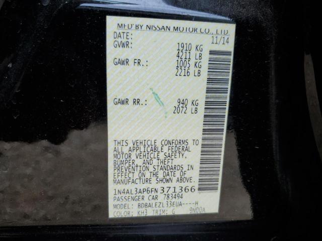 1N4AL3AP6FN371366 Nissan ALTIMA 2.5