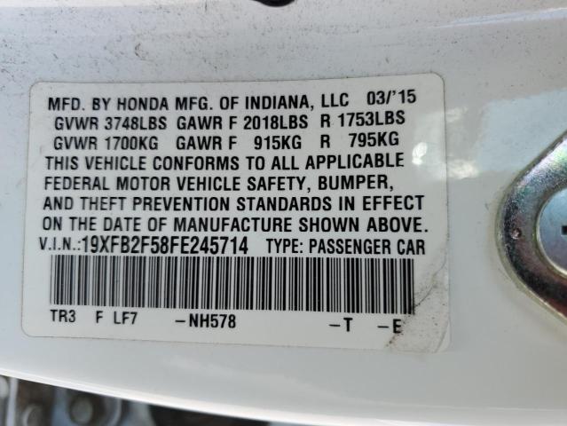 19XFB2F58FE245714 Honda Civic Lx