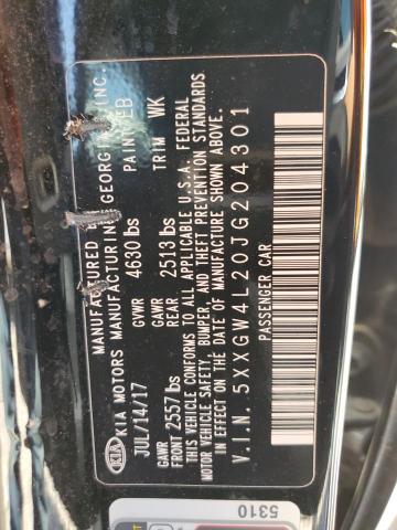 5XXGW4L20JG204301 KIA OPTIMA SX