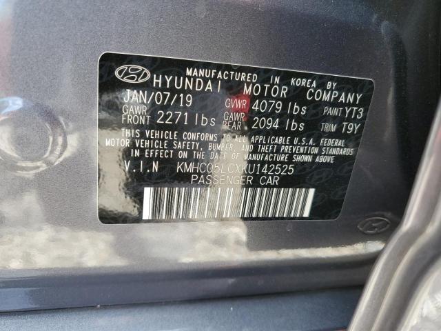 KMHC05LCXKU142525 Hyundai Ioniq Limited