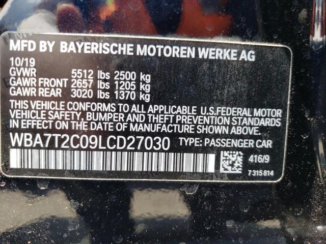 WBA7T2C09LCD27030 BMW 740 I