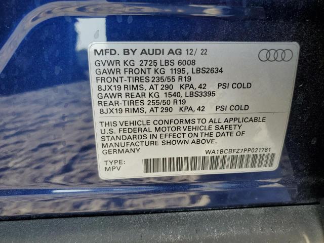 WA1BCBFZ7PP021781 Audi Q4 E-Tron  13