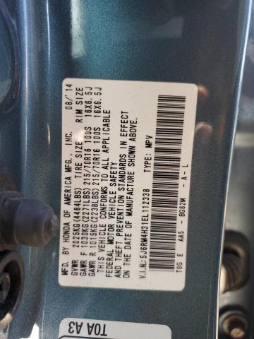 5J6RM4H31EL112338 Honda CR-V LX