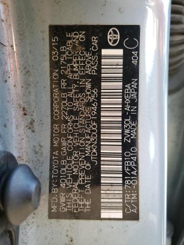 JTDKN3DU0F1946756 Toyota PRIUS