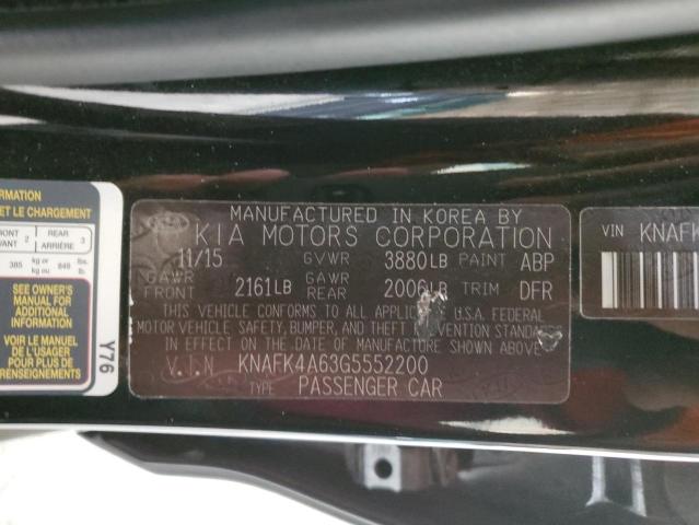 KNAFK4A63G5552200 KIA FORTE LX