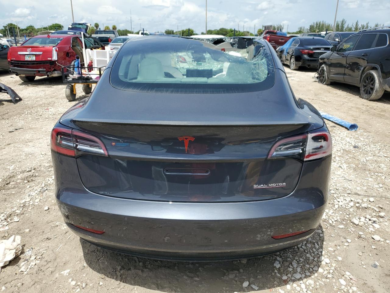 2022 Tesla Model 3 at FL - West Palm Beach, Copart lot 64247393