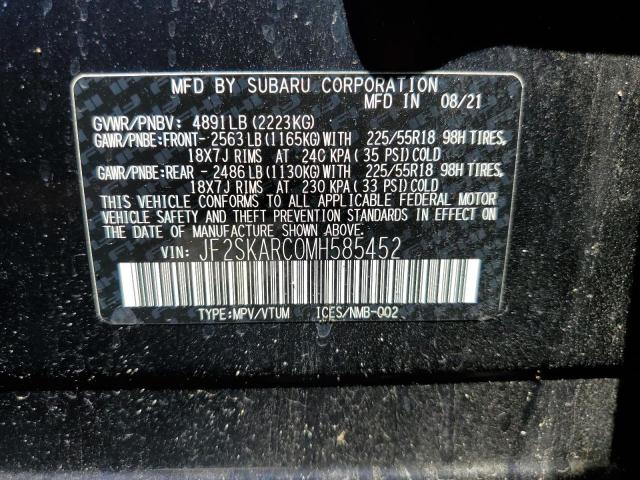 JF2SKARC0MH585452 Subaru Forester Sport
