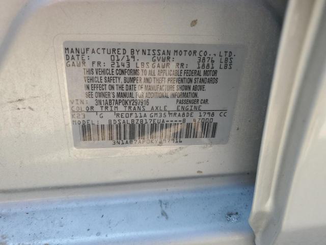 3N1AB7AP0KY297916 Nissan Sentra S 10