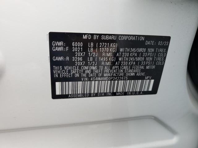 4S4WMAWD0P3422675 Subaru Ascent Touring