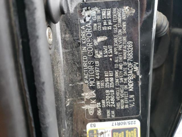 KNDPB3AC0F7683269 KIA Sportage Lx
