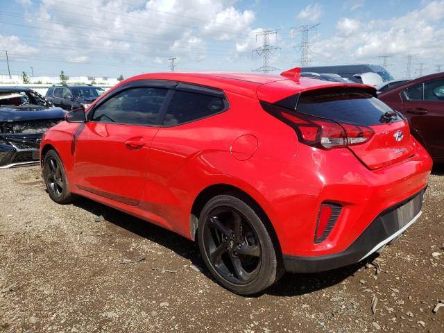 VIN: KMHTG6AF5KU004843 Auction: COPART Lot: 63888763 Location: IL - CHICAGO NORTH KMHTG6AF5KU004843 HYUNDAI VELOSTER 2019 RED Photo 2