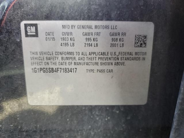 1G1PG5SB4F7183417 Chevrolet CRUZE LTZ