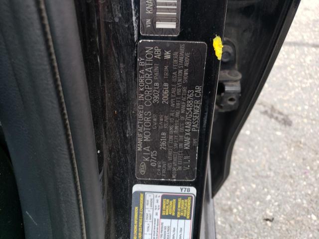 KNAFX4A87G5488763 KIA FORTE EX