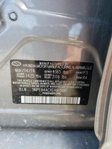 5NPEB4ACXEH915061 Hyundai SONATA GLS