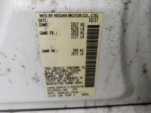 1N4AL3AP4JC130426 Nissan ALTIMA 2.5