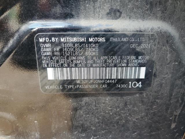 ML32FUFJ0NHF04447 Mitsubishi Mirage G4 Es