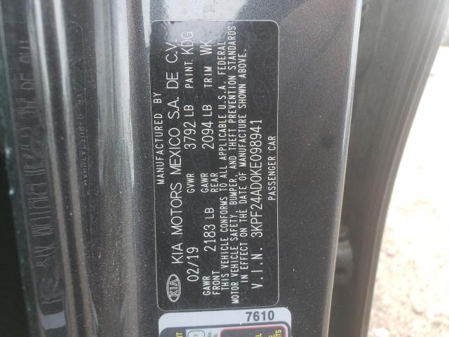 3KPF24AD0KE098941 KIA FORTE FE