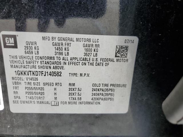 1GKKVTKD7FJ140582 GMC Acadia Denali