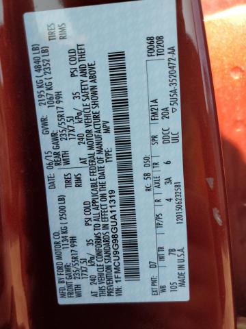 1FMCU9G98GUA11319 Ford ESCAPE SE