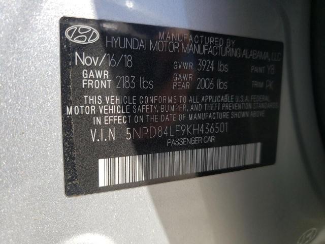 5NPD84LF9KH436501 Hyundai Elantra SE 12