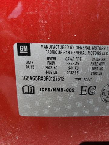 1G6AG5RX9F0137513 Cadillac ATS