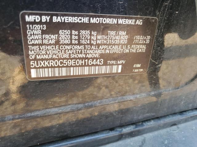 VIN 5UXKR0C59E0H16443 2014 BMW X5, Xdrive35I no.13