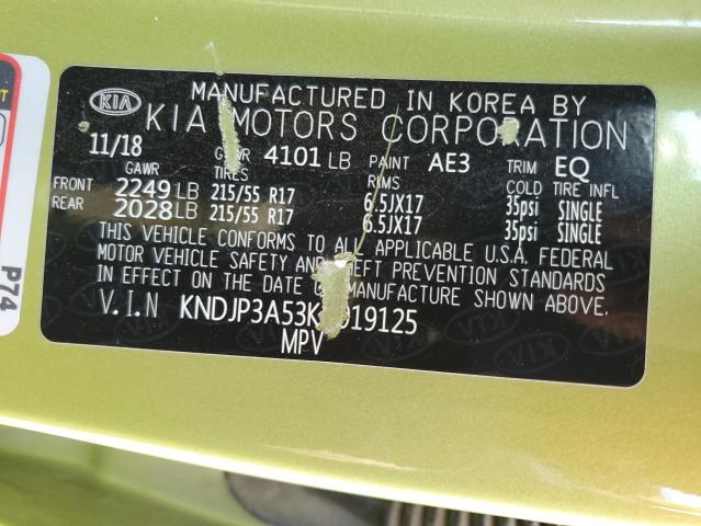 KNDJP3A53K7919125 KIA SOUL +