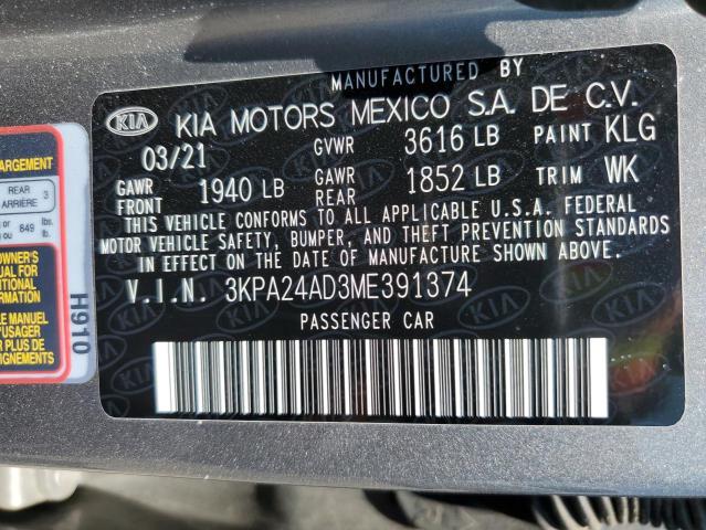 3KPA24AD3ME391374 Kia Rio LX 10