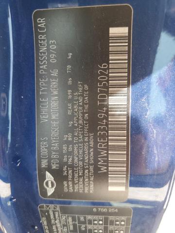 2016 MINI COOPER S - WMWRE33494TD75026