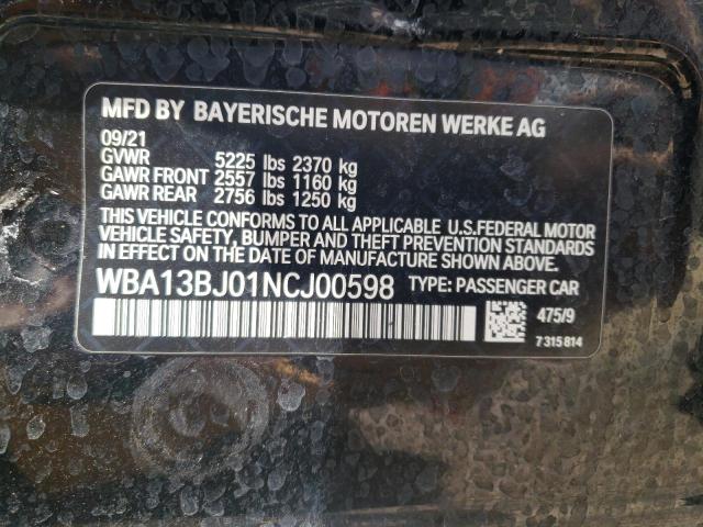 WBA13BJ01NCJ00598 BMW 530 XI