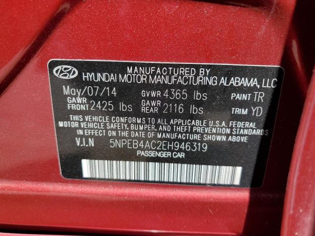 5NPEB4AC2EH946319 Hyundai SONATA GLS