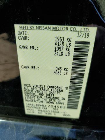 1N4BL4BV4LC204583 Nissan ALTIMA S