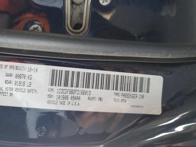 1C3CDFBB2FD166013 Dodge DART SXT