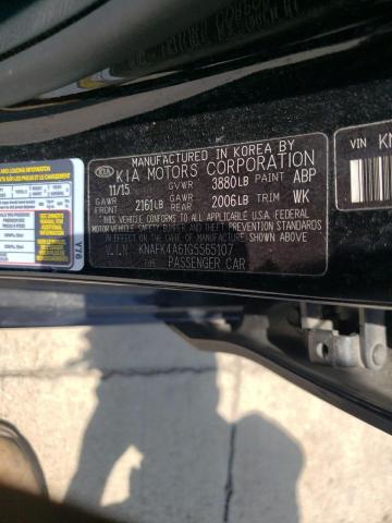 KNAFK4A61G5565107 KIA FORTE LX