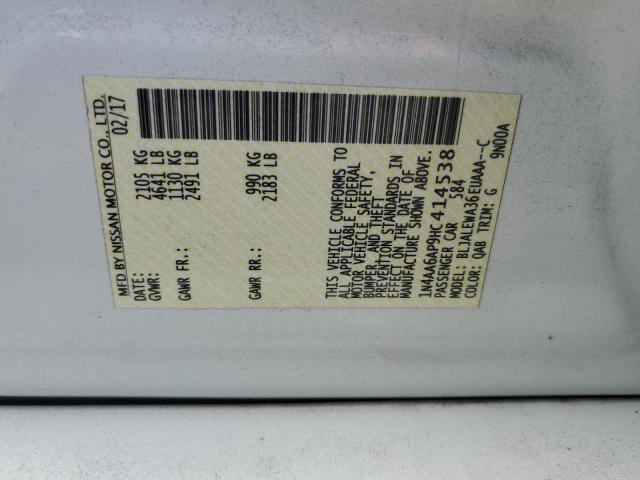 1N4AA6AP9HC414538 Nissan Maxima 3.5s