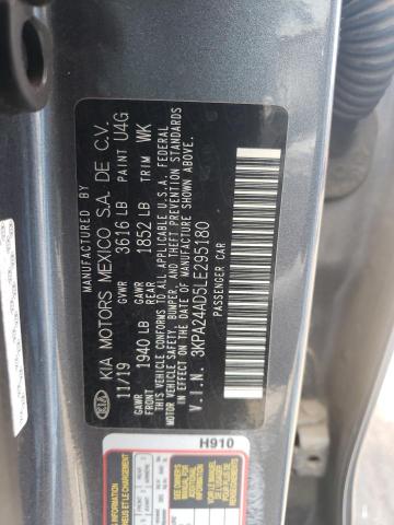 3KPA24AD5LE295180 KIA RIO LX