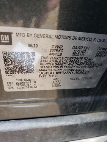 3GKALMEV7KL398017 GMC Terrain Sle
