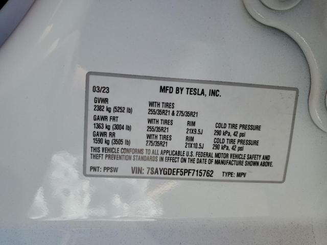 7SAYGDEF5PF715762 Tesla Model Y