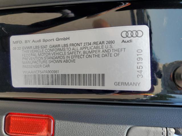2023 AUDI RS5 WUAAWCF54PA900981