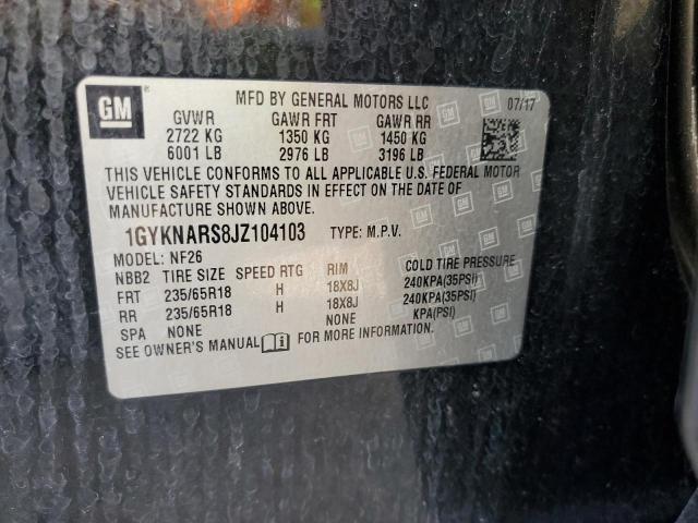 1GYKNARS8JZ104103 Cadillac XT5
